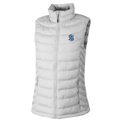 Seattle Kraken Columbia Women's Powder Lite II Full-Zip Vest - Gray
