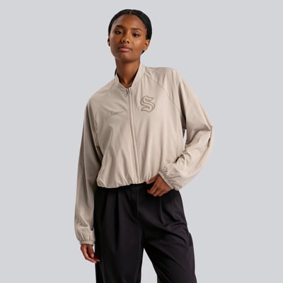 Women's Seattle Kraken lululemon Downtown Tan Breezily Bomber Jacket