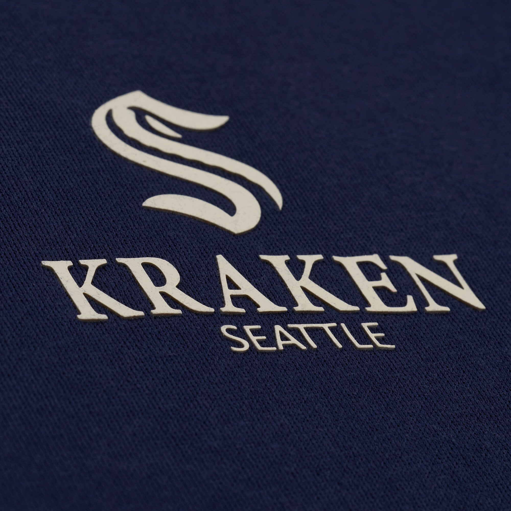 Women's Mitchell & Ness Navy Seattle Kraken Core Essentials Sweatshirt