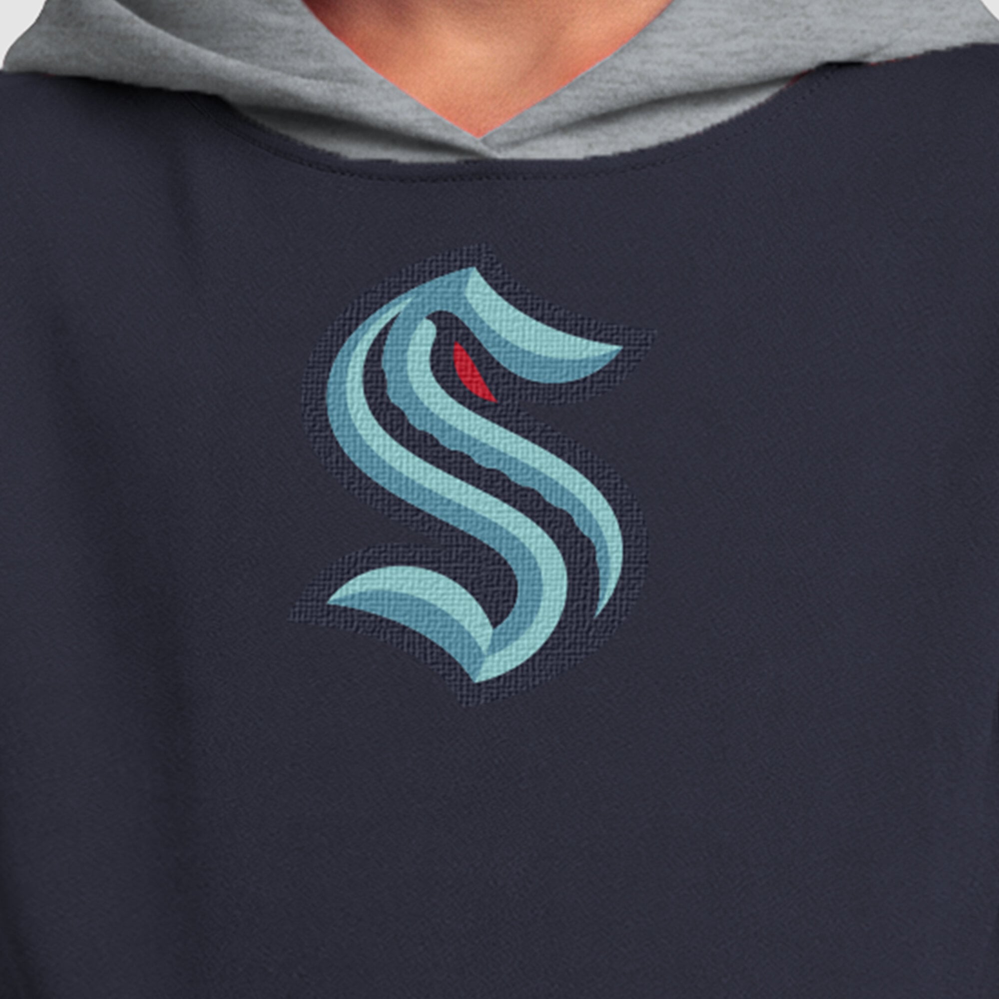 Youth Champion Deep Sea Blue Seattle Kraken Fleece Hoodie