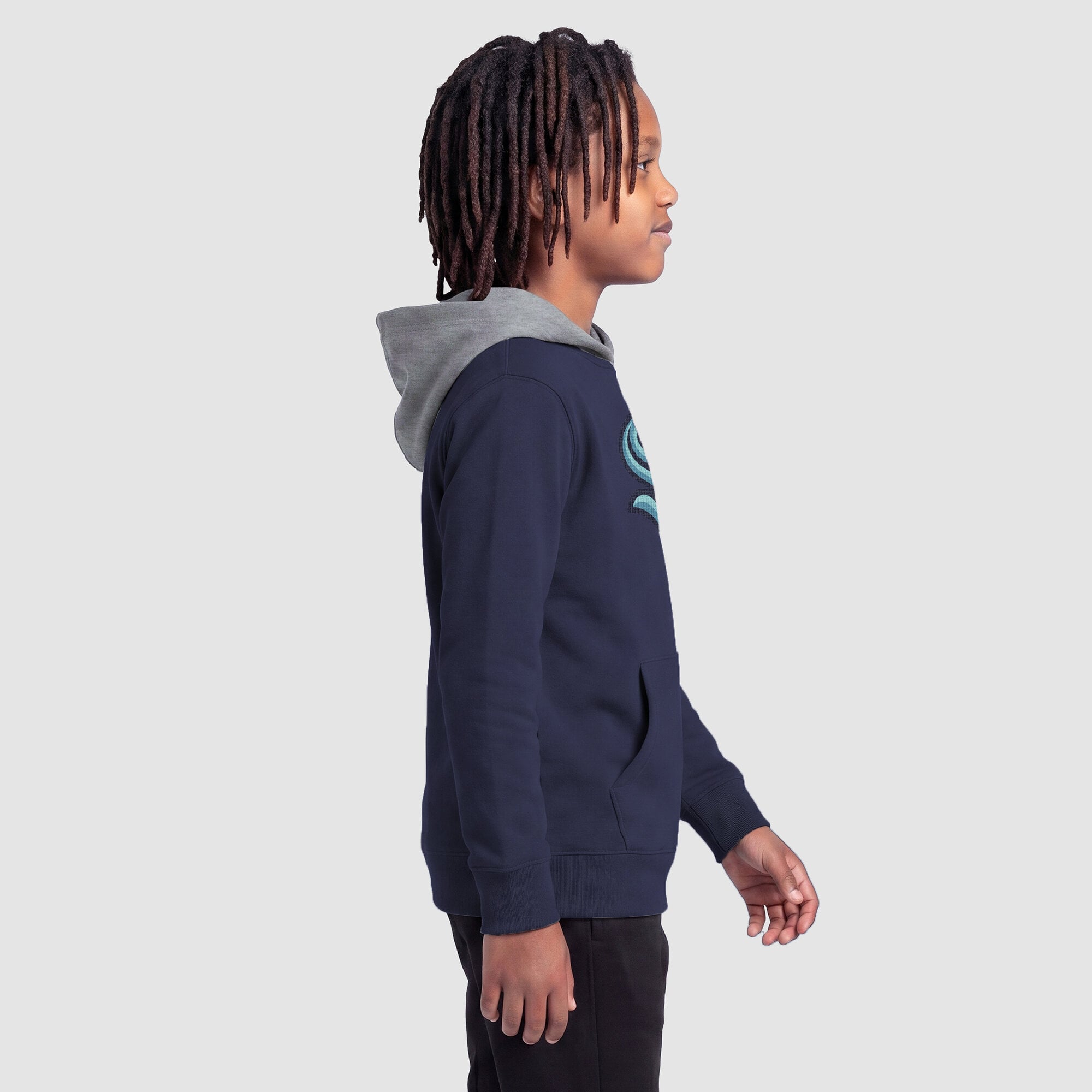 Youth Champion Deep Sea Blue Seattle Kraken Fleece Hoodie