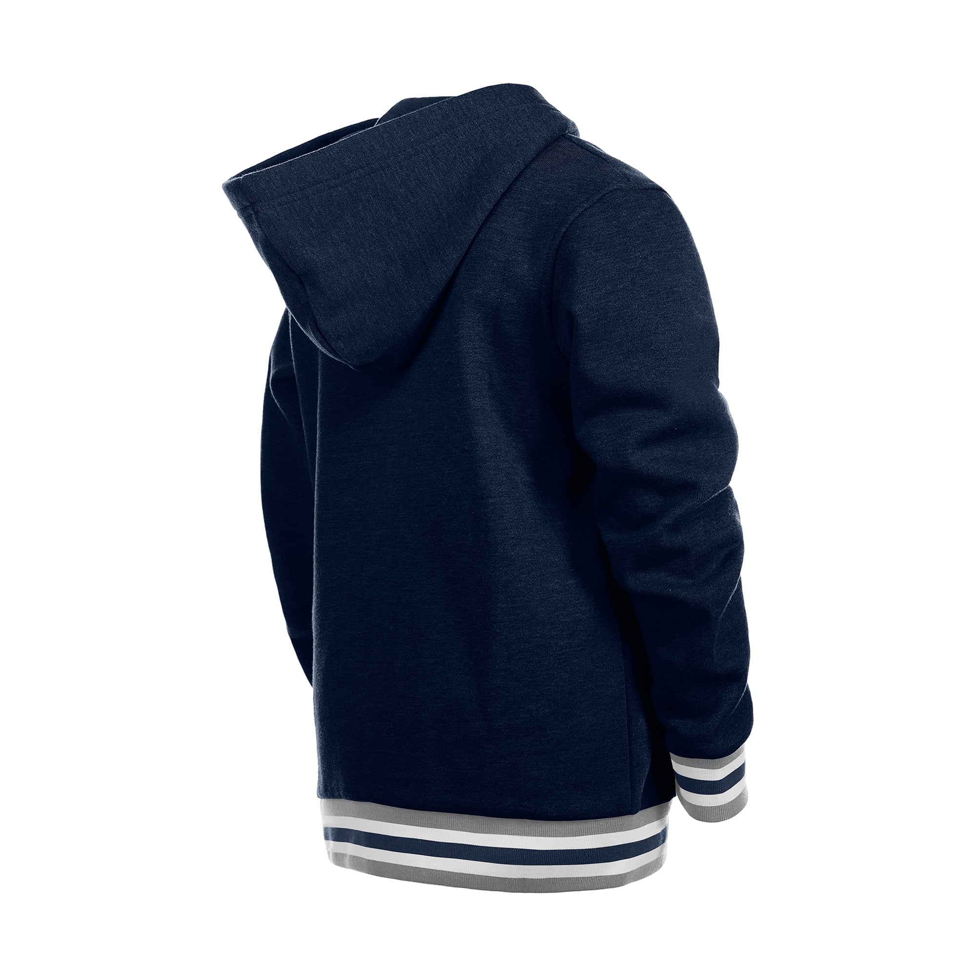 Youth New Era Deep Sea Blue Seattle Kraken Knit Trim Pullover Hoodie