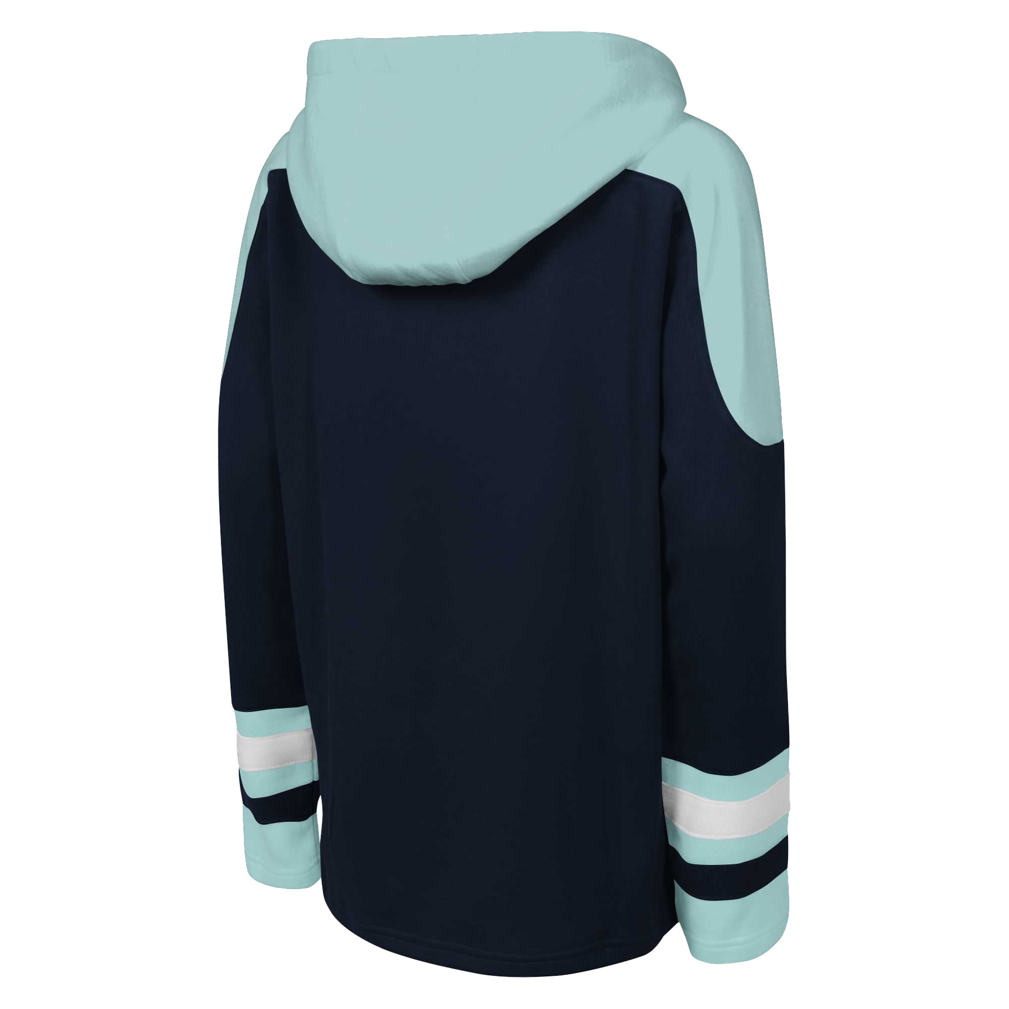Sweat à capuche raglan col V Youth Outerstuff Deep Sea Blue Seattle Kraken Ageless Must Have Home