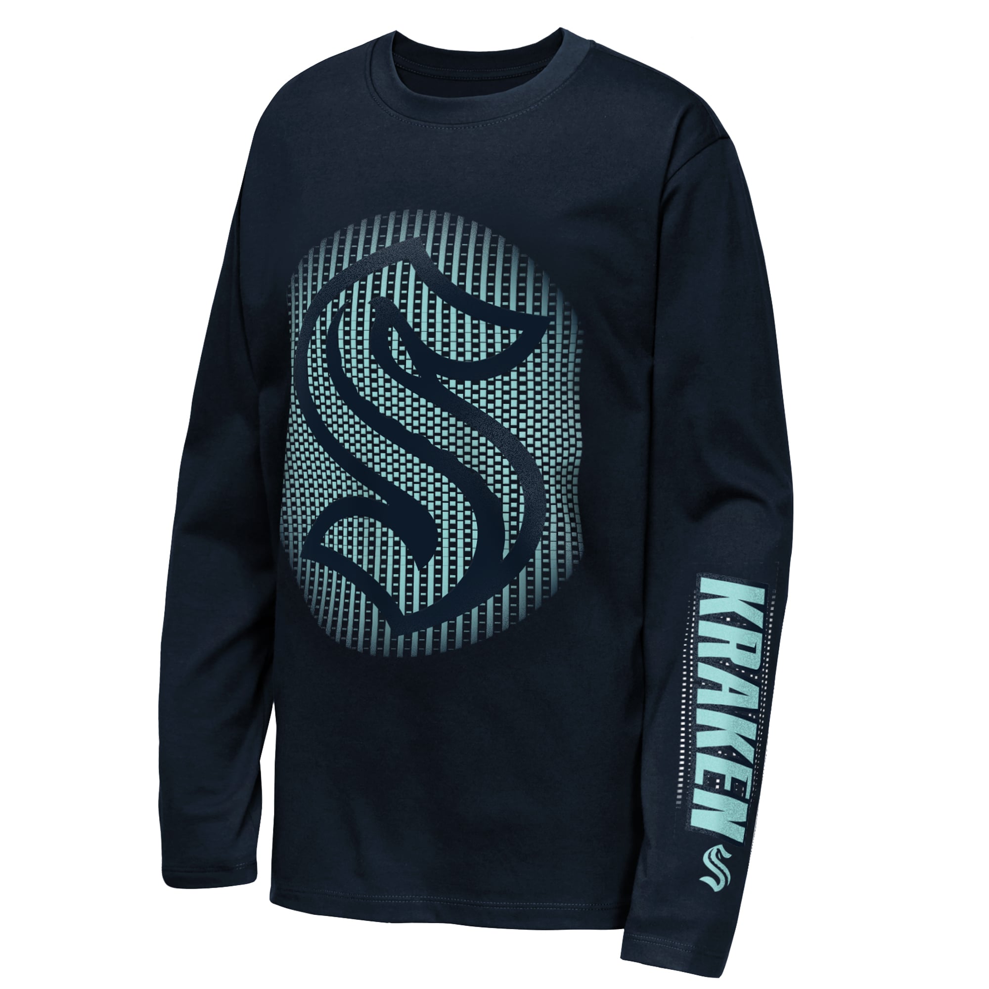 T-shirt à manches longues Youth Outerstuff Deep Sea Blue Seattle Kraken Regroup & Reset