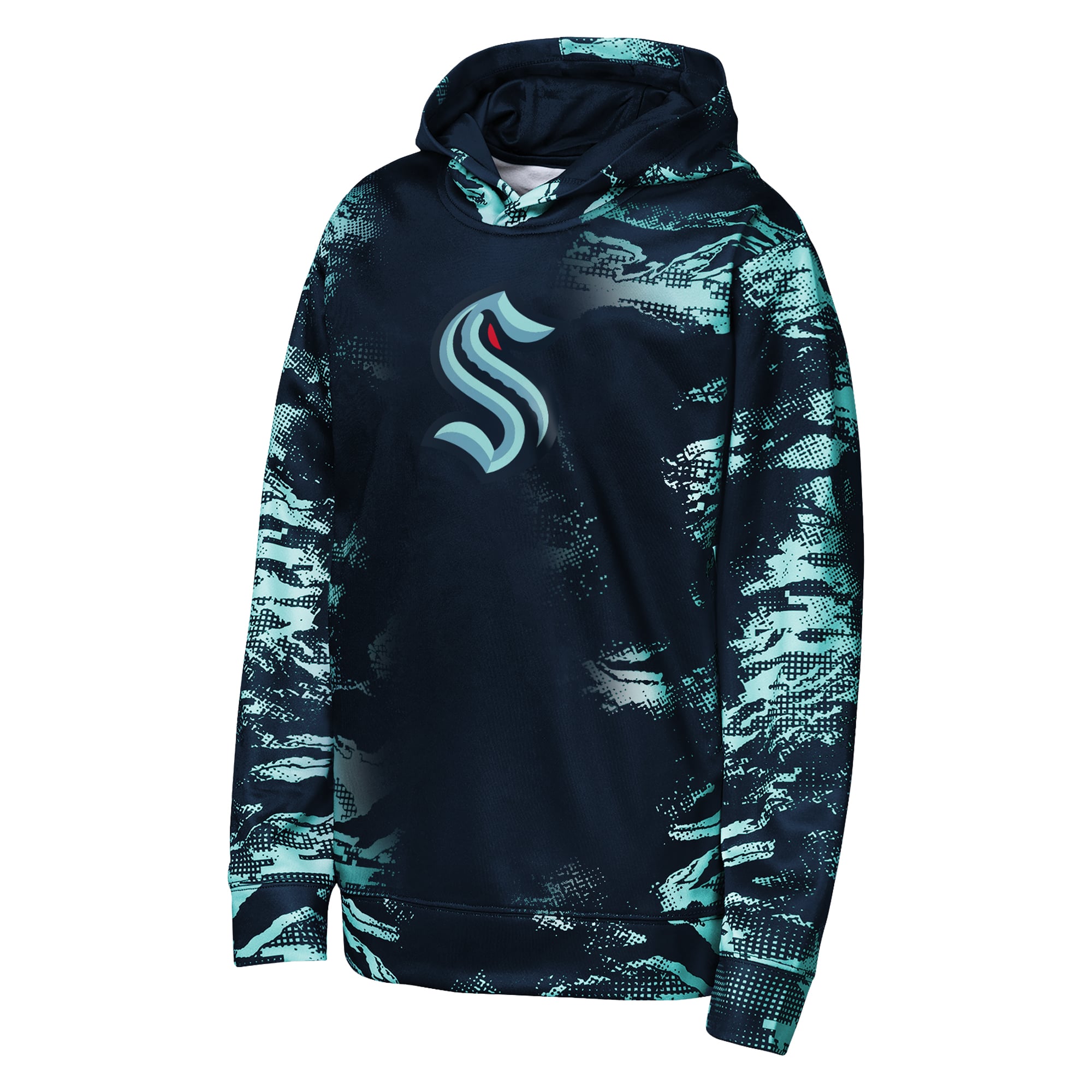 Sweat à capuche Youth Outerstuff Deep Sea Blue Seattle Kraken Team Dynamics