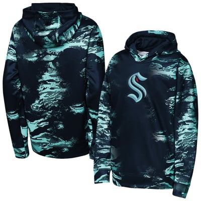  Seattle Kraken Outerstuff Youth Team Dynamics Hoodie - Deep Sea Blue