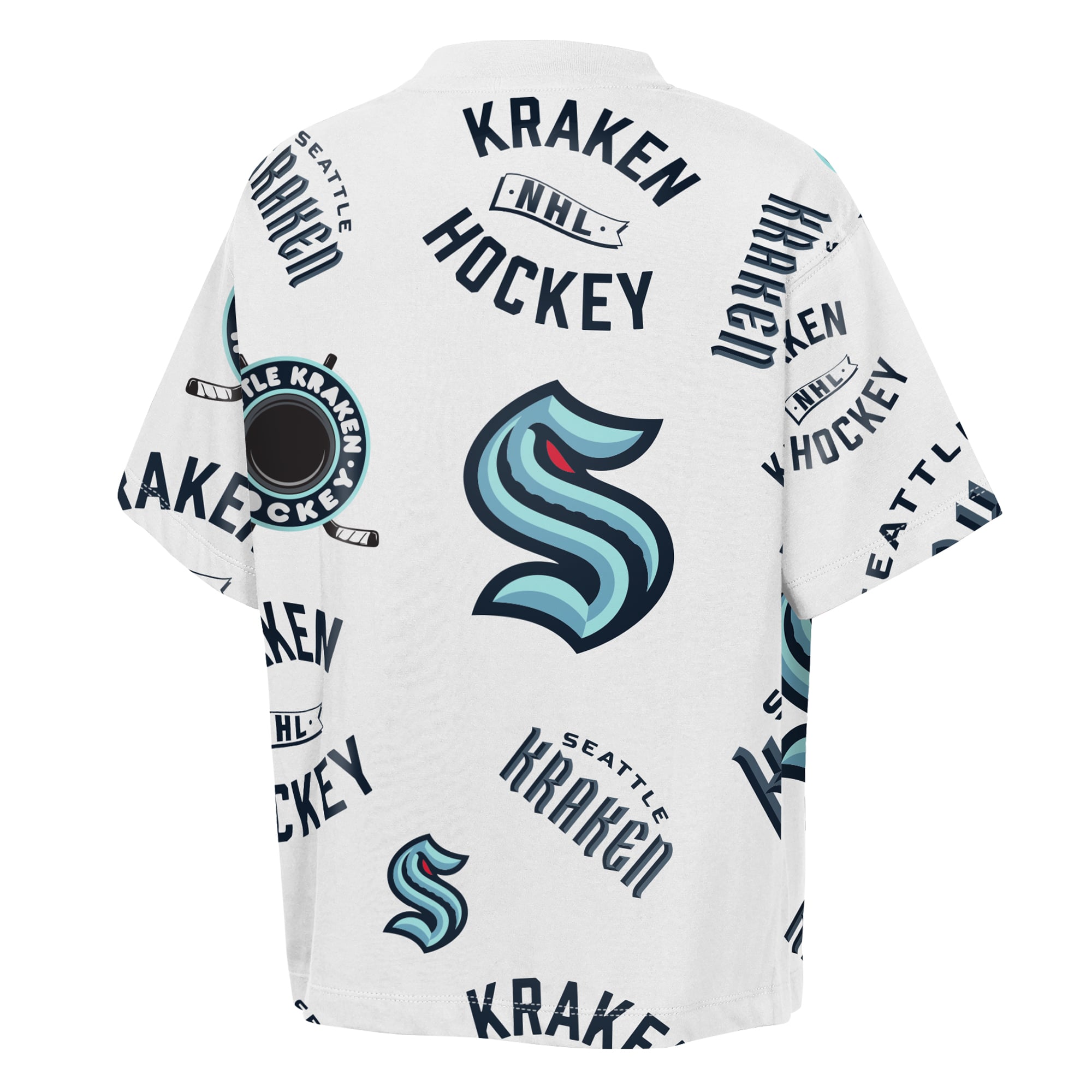T-shirt blanc Youth Outerstuff Seattle Kraken Unstoppable Elevated
