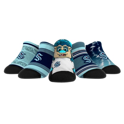  Seattle Kraken Rock Em Youth Super Fan Five-Pack Low-Cut Socks Set - 