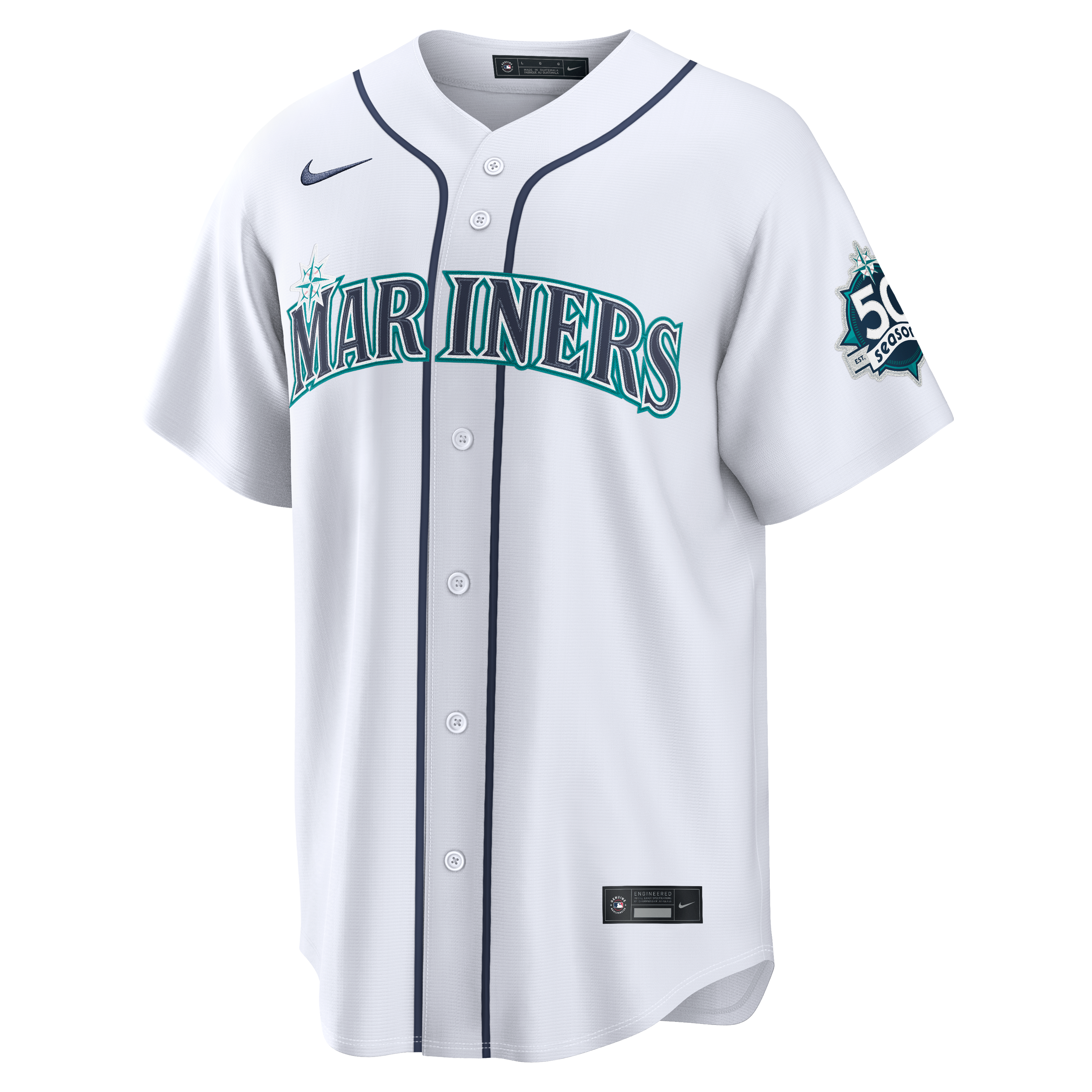 Maillot domicile Nike Cal Raleigh blanc des Mariners de Seattle pour homme