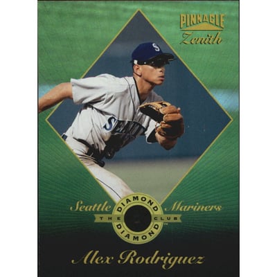 1996 Zenith Diamond Club #9 Alex Rodriguez