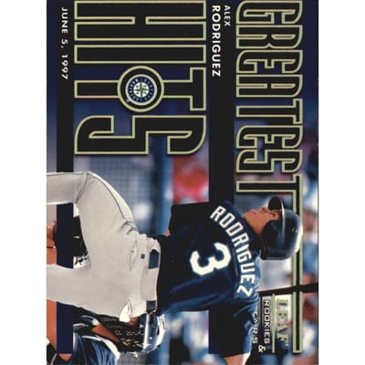 1998 Leaf Rookies and Stars Greatest Hits #4 Alex Rodriguez