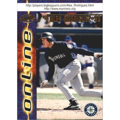 1998 Pacific Online Web Cards #693B Alex Rodriguez Hitting