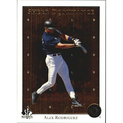 1998 SP Authentic Sheer Dominance Gold #SD11 Alex Rodriguez