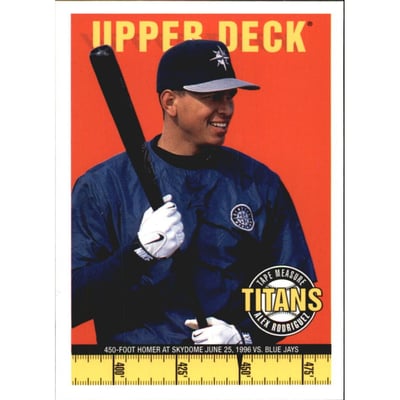 1998 Upper Deck Tape Measure Titans #18 Alex Rodriguez