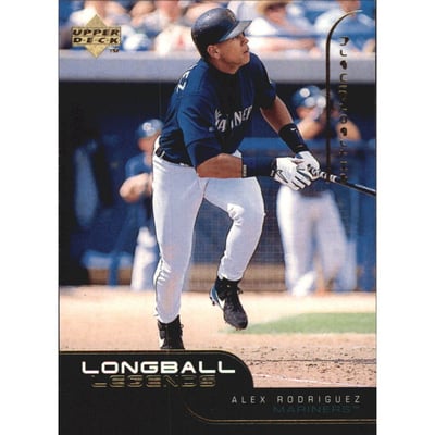 1999 Upper Deck Challengers for 70 Longball Legends #L8 Alex Rodriguez
