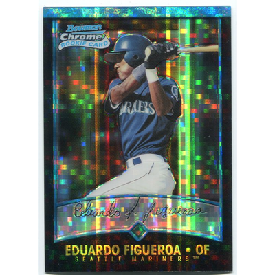 2001 Bowman Chrome X-Fractors #187 Eduardo Figueroa