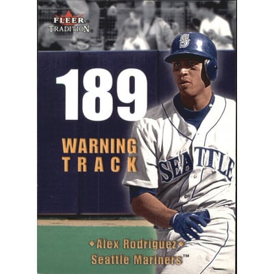 2001 Fleer Tradition Warning Track #WT22 Alex Rodriguez