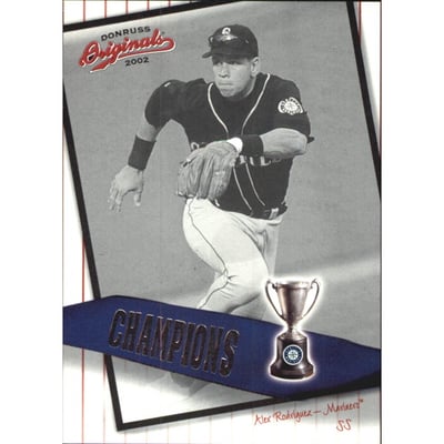 2002 Donruss Originals Champions #16 Alex Rodriguez M's