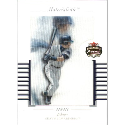 2002 Fleer Focus JE Materialistic Away #9 Ichiro Suzuki