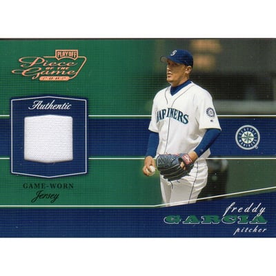 2002 Playoff Piece of the Game Materials Bronze #24 Freddy Garcia Jsy