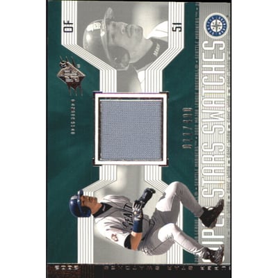 2002 SPx SuperStars Swatches Silver #165 Ichiro Suzuki