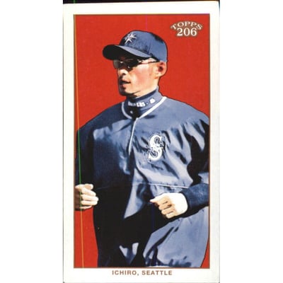 2002 Topps 206 Piedmont Black #256A Ichiro Suzuki Blue Jsy