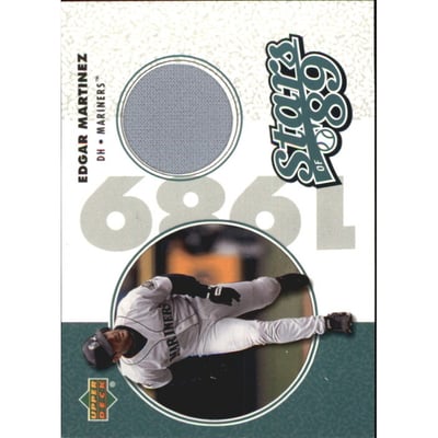 2002 UD Authentics Stars of '89 Jerseys #SLEM Edgar Martinez