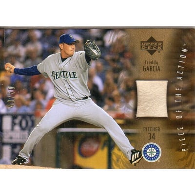 2003 Upper Deck Piece of the Action Game Ball Gold #FG Freddy Garcia