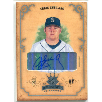 2004 Diamond Kings DK Signatures Silver #77 Chris Snelling/100