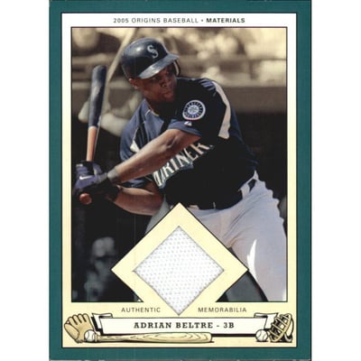 2005 Origins Materials Jersey #AB Adrian Beltre