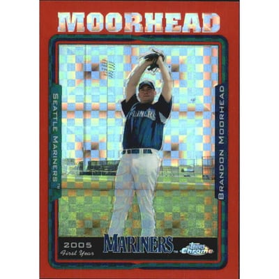 2005 Topps Chrome Update Red X-Fractors #178 Brandon Moorhead FY