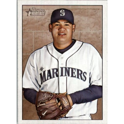 2007 Bowman Heritage #199b Felix Hernandez SP/No Signature