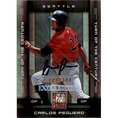 2008 Donruss Elite Extra Edition Signature Turn of the Century #16 Carlos Peguero/344