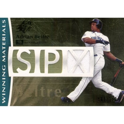 2008 SPx Winning Materials SPx Die Cut 150 #BE Adrian Beltre