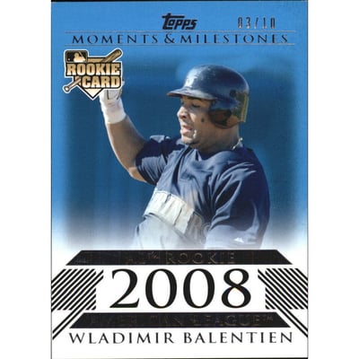 2008 Topps Moments and Milestones Blue #174 Wladimir Balentien