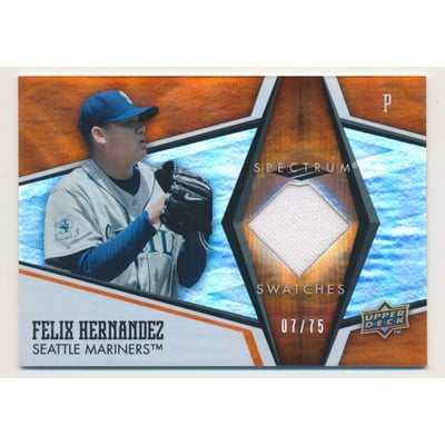 2008 Upper Deck Spectrum Spectrum Swatches Orange #FH Felix Hernandez