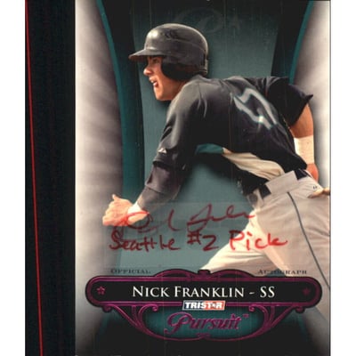 2010 TRISTAR Pursuit Autographs Purple #11 Nick Franklin