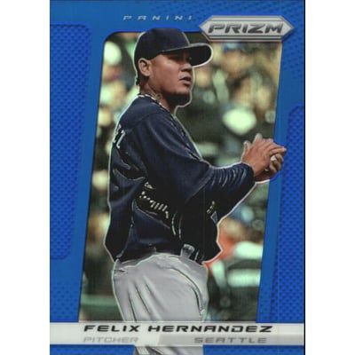 2013 Panini Prizm Prizms Blue #118 Felix Hernandez