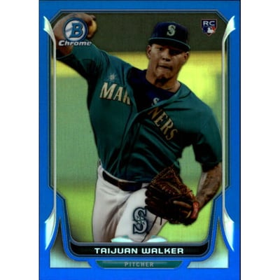 2014 Bowman Chrome Blue Refractors #21 Taijuan Walker