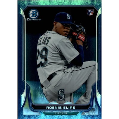 2014 Bowman Chrome Bubble Refractors #28 Roenis Elias