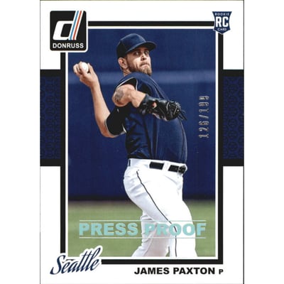 2014 Donruss Press Proofs Silver #334 James Paxton