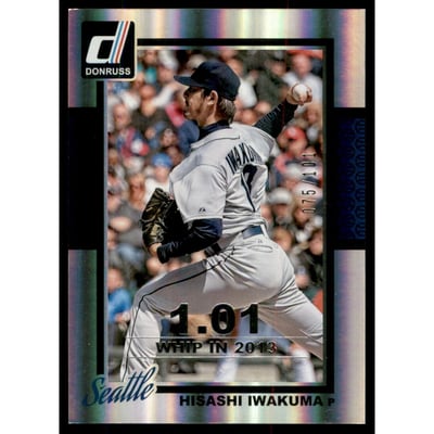 2014 Donruss Stat Line Season #162 Hisashi Iwakuma/101