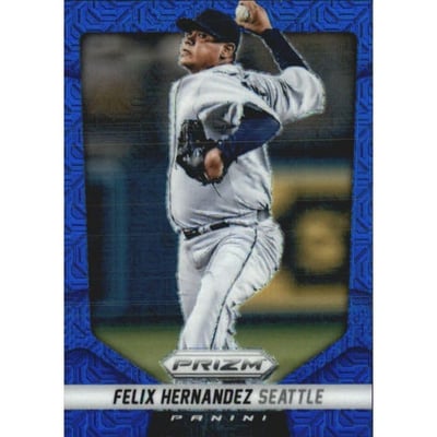 2014 Panini Prizm Prizms Blue Mojo #40 Felix Hernandez