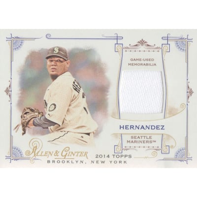 2014 Topps Allen and Ginter Relics #FRBFH Felix Hernandez B