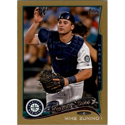 2014 Topps Mini Gold #293 Mike Zunino FS