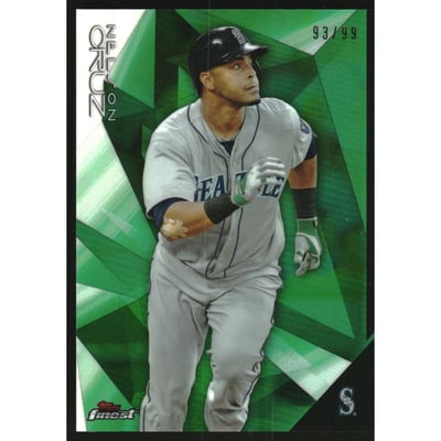 2015 Finest Green Refractors #38 Nelson Cruz