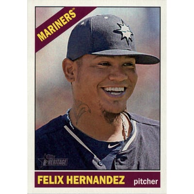 2015 Topps Heritage #462A Felix Hernandez SP