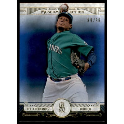 2015 Topps Museum Collection Blue #63 Felix Hernandez