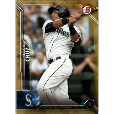 2016 Bowman Gold #81 Nelson Cruz
