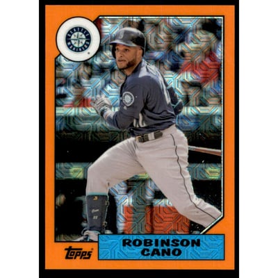 2017 Topps '87 Topps Silver Pack Chrome Orange #87RCA Robinson Cano S2